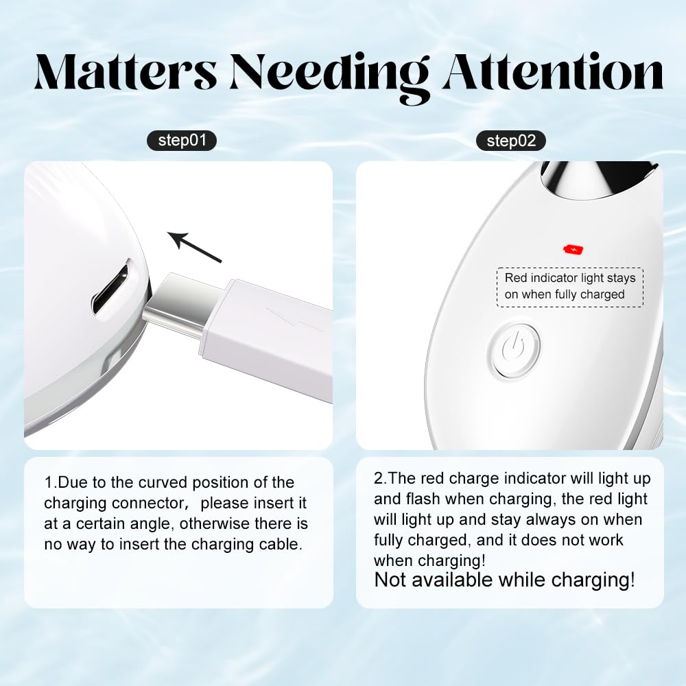 YUNRUO neck face massager with three colour modes for personalized sessions.