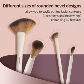 YutimeAura blush brush for natural, controlled color on the cheeks.