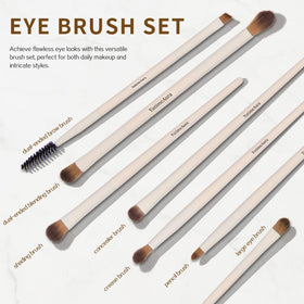 YutimeAura seven-eyeshadow brush set for detailed eye looks