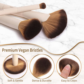 YutimeAura foundation brush for smooth, even liquid coverage.