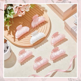 Yuxung 3.3 inch hair claw clip provides secure hold for all hair types.