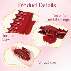 Yuxung 8-pcs red top view shows glossy finish catching light.