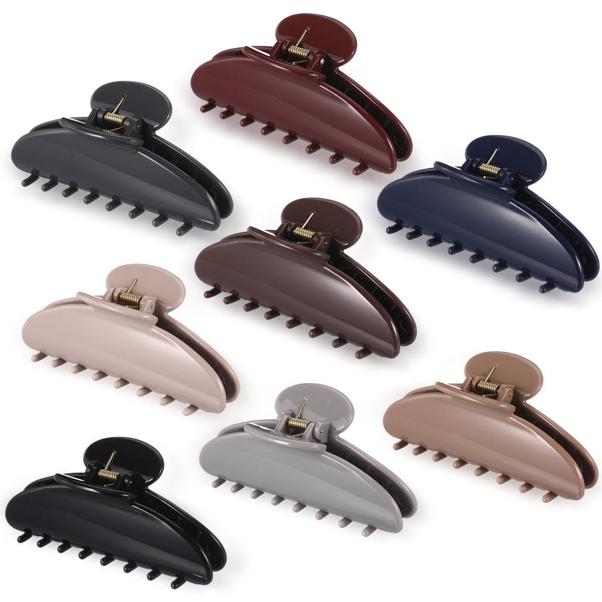 Yuxung large acrylic hair claw clip in black for strong grip and versatile styling.
