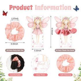 Yuxung fairy party favors thank you cards with space for messages
