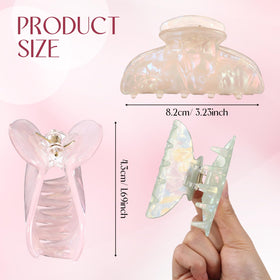 Yuxung Mermaid gray clip delivers non-slip hold for neat updos.
