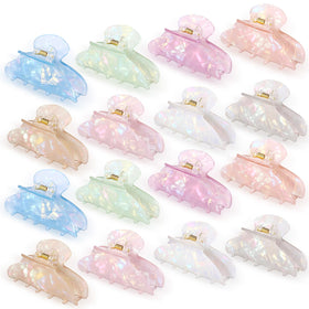 Yuxung Mermaid iridescent white clip offering secure grip for everyday styling.