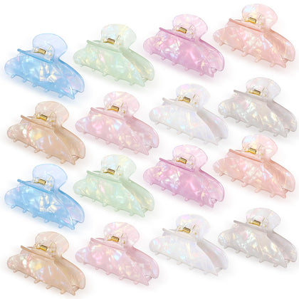 Yuxung Mermaid iridescent white clip offering secure grip for everyday styling.