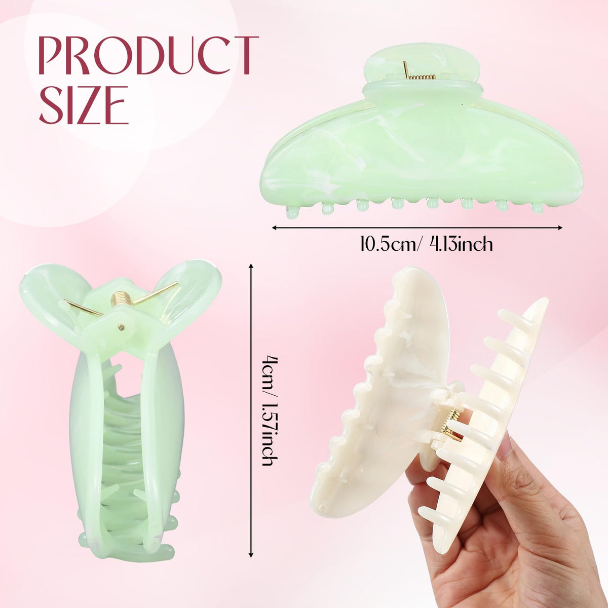 Yuxung non-slip clip providing secure hold for all hair types during daily wear