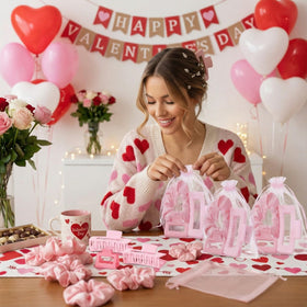 Yuxung pink bridesmaid gift set for wedding party favors