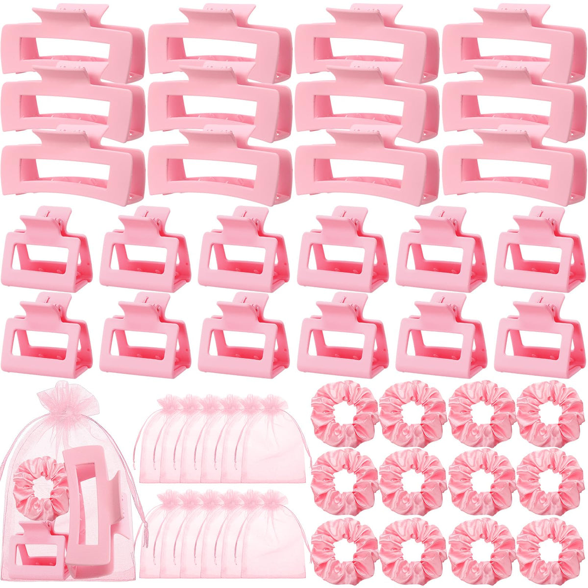 Yuxung pink large hair clip for thick hair with a secure grip