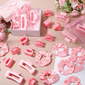 Yuxung pink scrunchie soft elastic all-day comfort