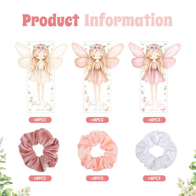 Yuxung pink and white satin hair ties for elegant styling