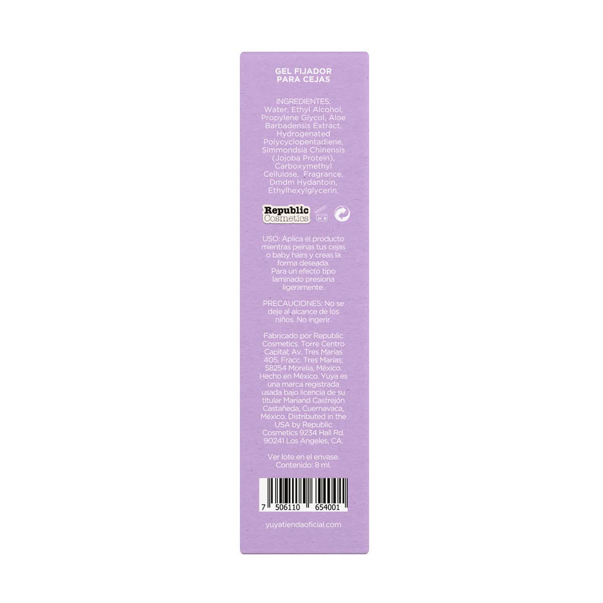 YuYa eyebrow gel easy-to-use application demonstrates simple brow shaping