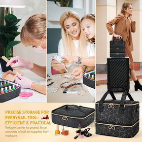 YUYAFN gift-ready storage case ideal for nail pros and enthusiasts.