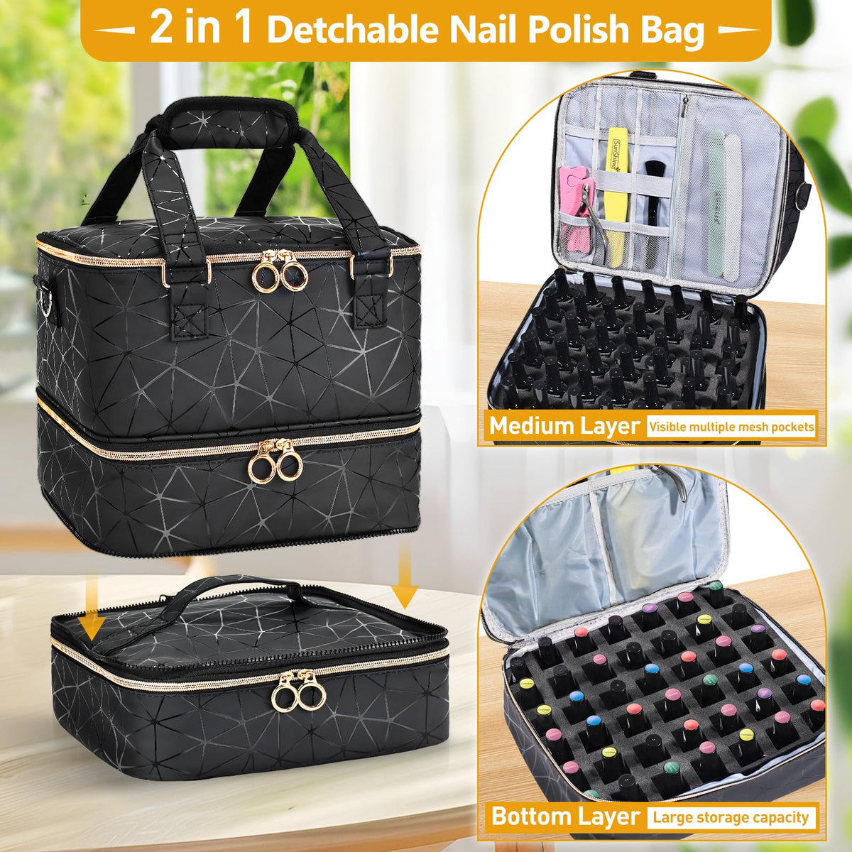 YUYAFN shows removable bottom layer for flexible tool storage.