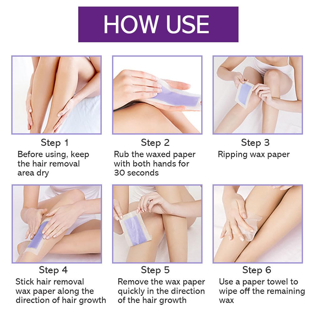 YUYAJK wax strips body and face areas layout for versatile use.