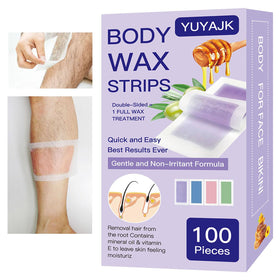 YUYAJK wax strips package for at home hair removal.