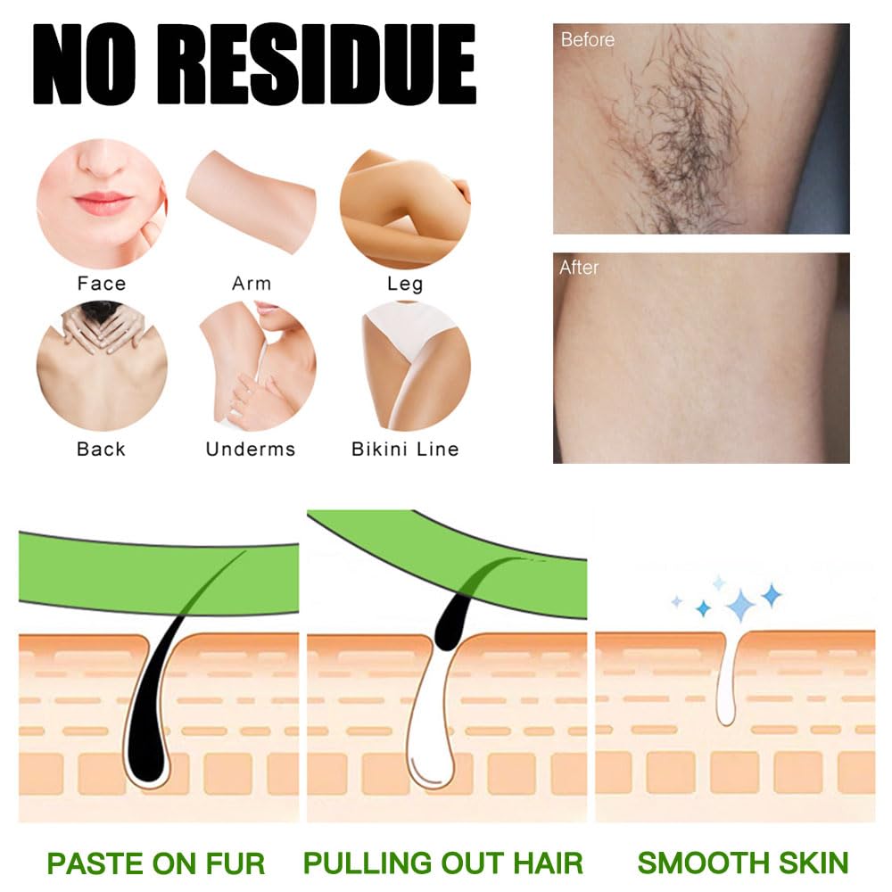 YUYAJK wax strips travel-friendly box shown for on-the-go waxing.