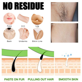 YUYAJK wax strips travel-friendly box shown for on-the-go waxing.