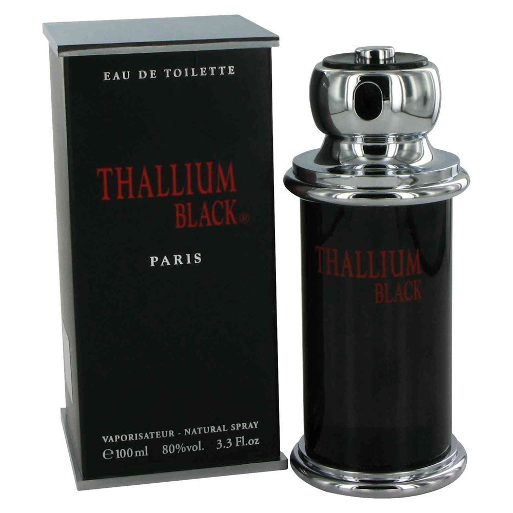 Yves De Sistelle Thallium Black EDT bottle, ideal for evening wear and confident style.