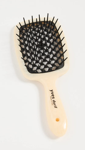 Side view of Yves Durif vented brush highlighting airflow and heat resistance