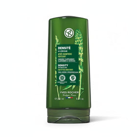 Yves Rocher Fortifying Conditioner bottle highlighting density benefits for fuller-looking hair.