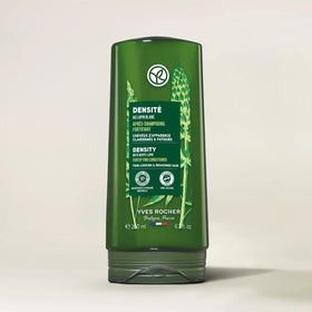 Organic Agave fructans highlight density-supporting ingredient in Yves Rocher conditioner.