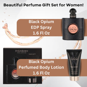 YSL Black Opium moisturising fluid 50ml bottle for luminous hydration.