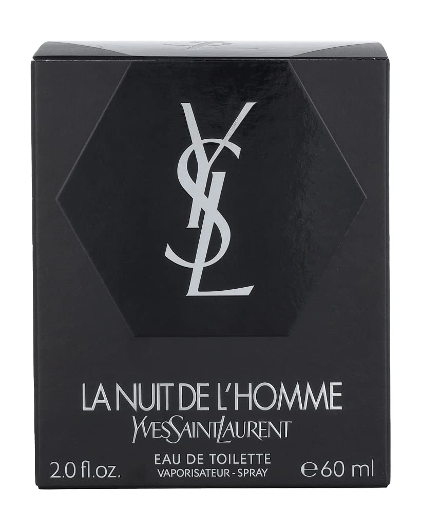 Yves Saint Laurent La Nuit Da L'homme packaging, premium presentation.