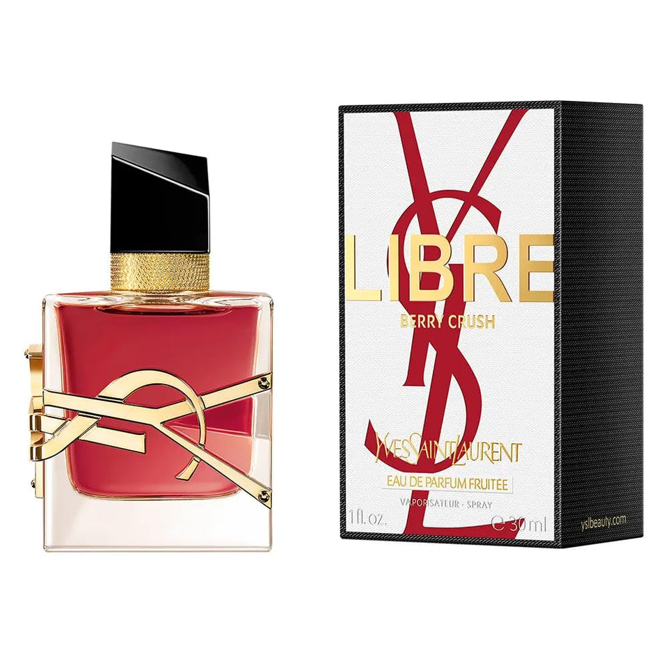 Yves Saint Laurent Libre Berry Crush bottle, a bold fragrance statement for everyday wear.