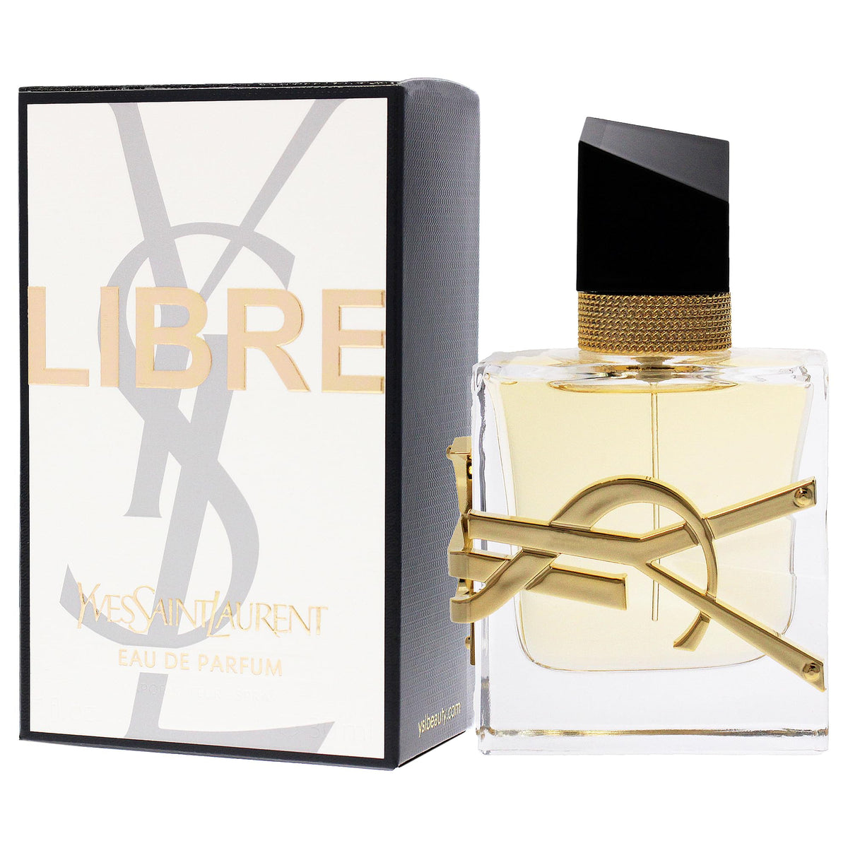 Yves Saint Laurent Libre EDP cap close, luxurious detail for premium feel.