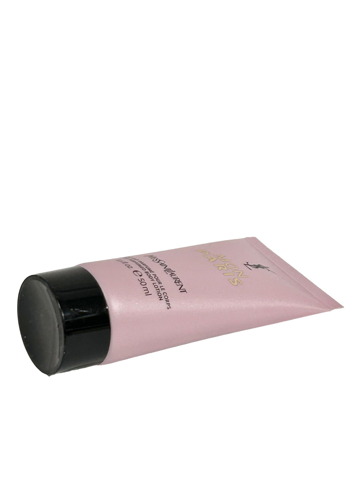 YSL MON PARIS travel size lotion packaging for on-the-go fragrance touch-ups
