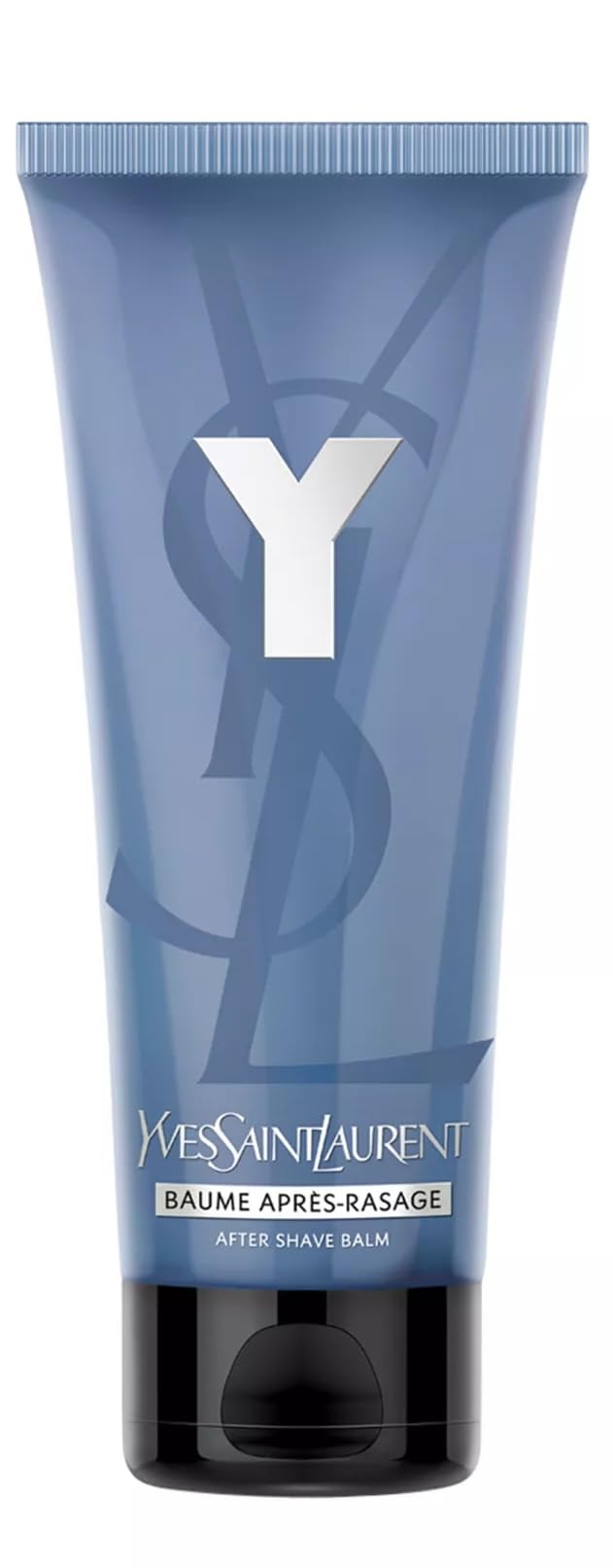 Yves Saint Laurent Y After Shave Balm in flip-top tube delivers instant hydration and refreshing citrus-woods scent