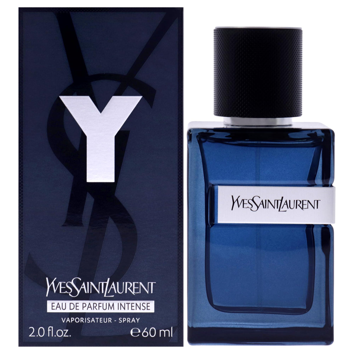 Yves Saint Laurent Y Intense bottle standing, ideal everyday wearable fragrance for confident days.