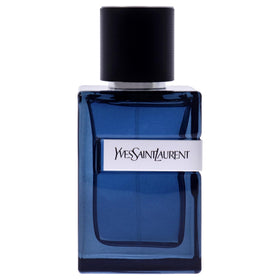 Close-up of Y Intense nozzle, suggesting precise application and long-lasting scent.