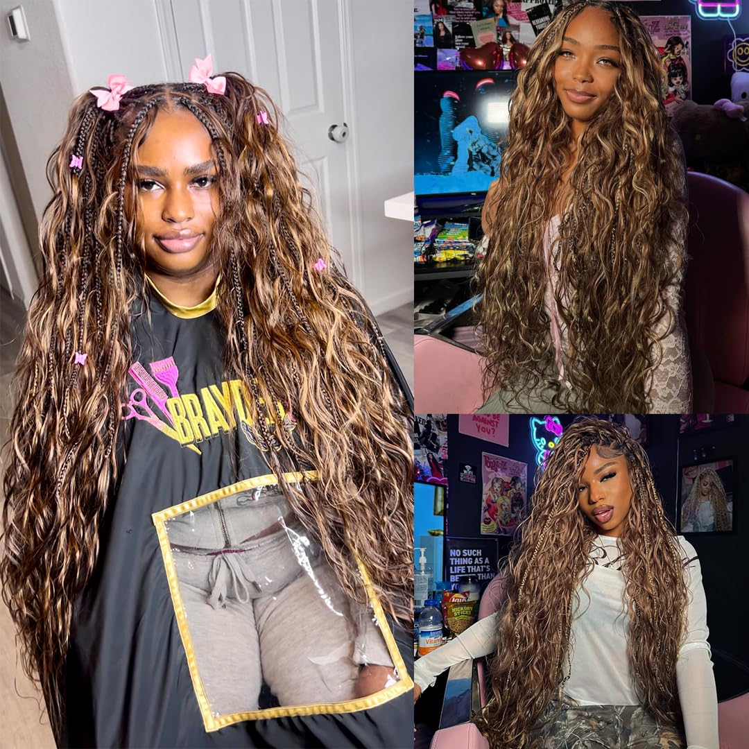 YWIGS versatile bulk hair for box braids and Fulani styles.