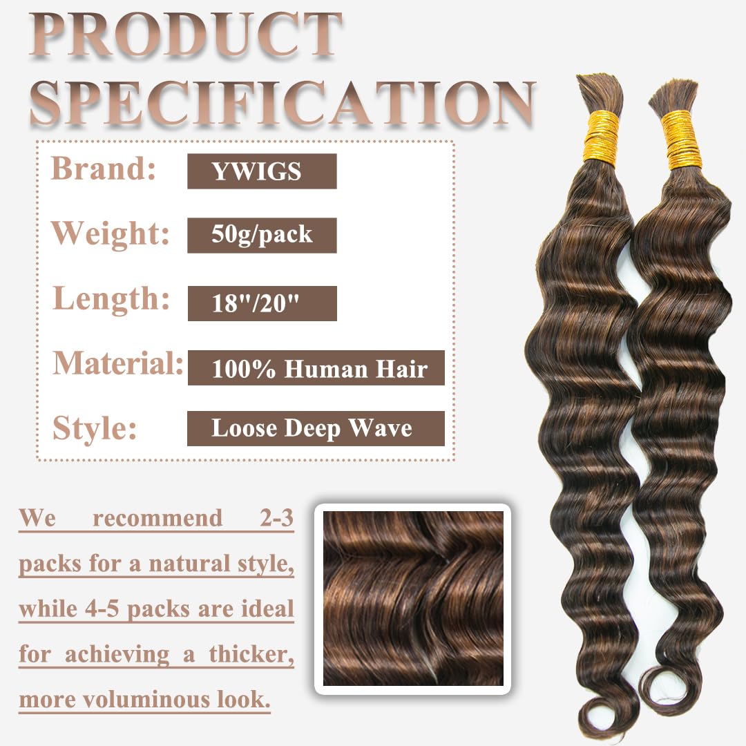 YWIGS 50g packaging for braiding hair, ready to use.