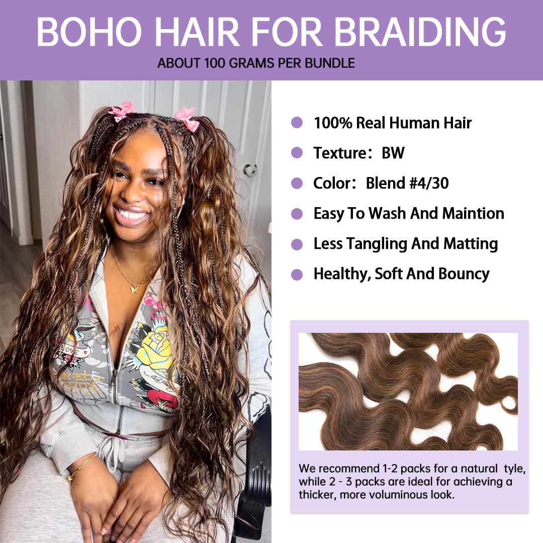 YWIGS 20 inch bulk braiding hair laid out to show length and versatility