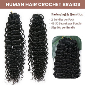 YWIGS crochet hair bundle pre-fluffed for quick knotless installation and smooth styling