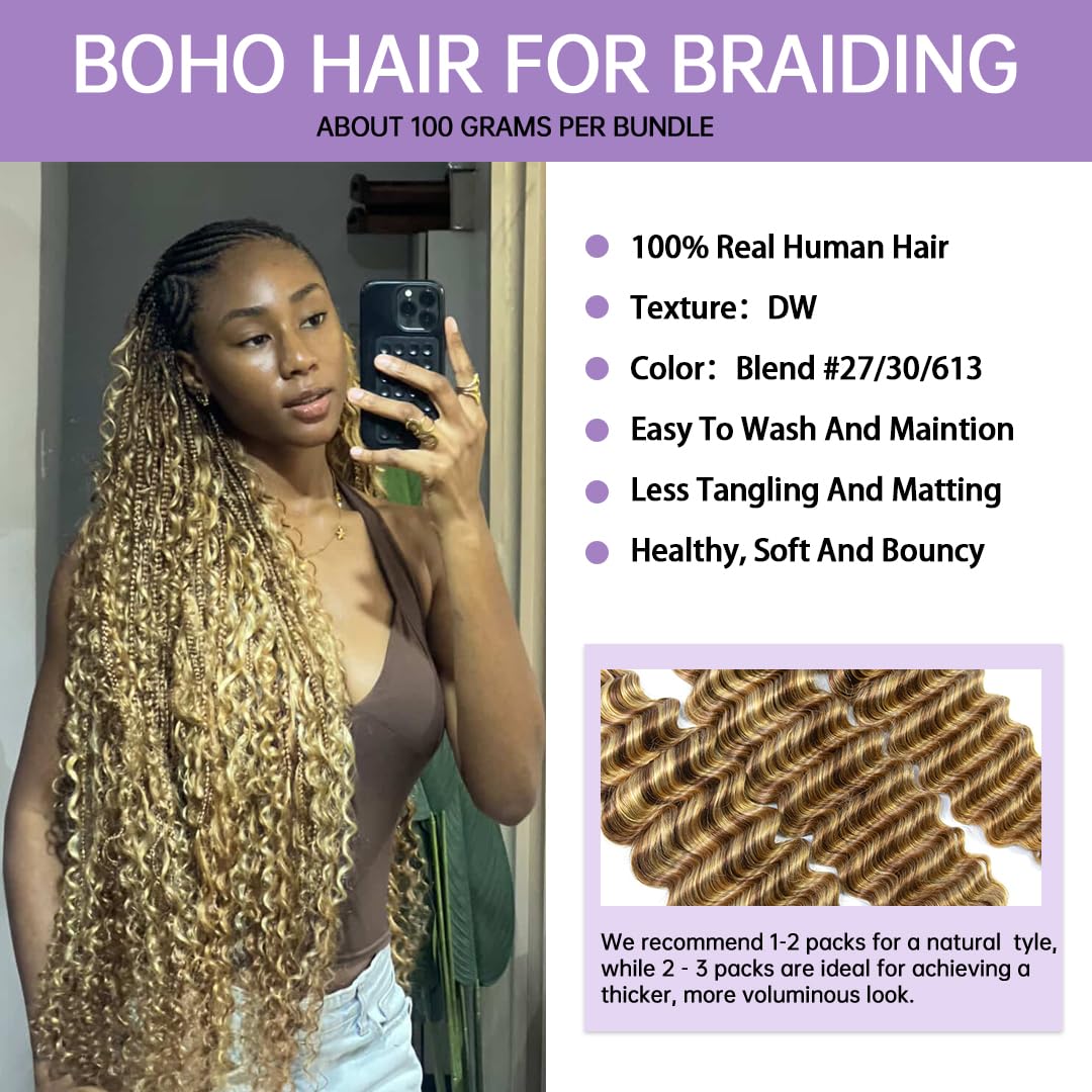 YWIGS no-weft human braiding bundles for seamless, easy styling.