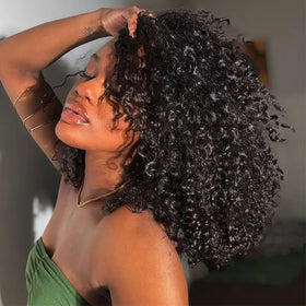YWIGS Water Curly Burmese crochet 18inch knotless style for versatile looks.