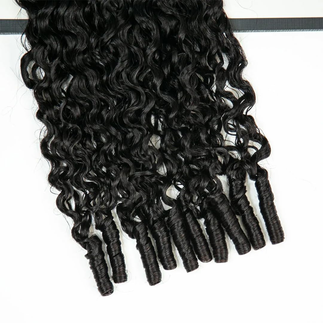 YWIGS Water Curly Burmese crochet 18inch lightweight and comfortable wear.