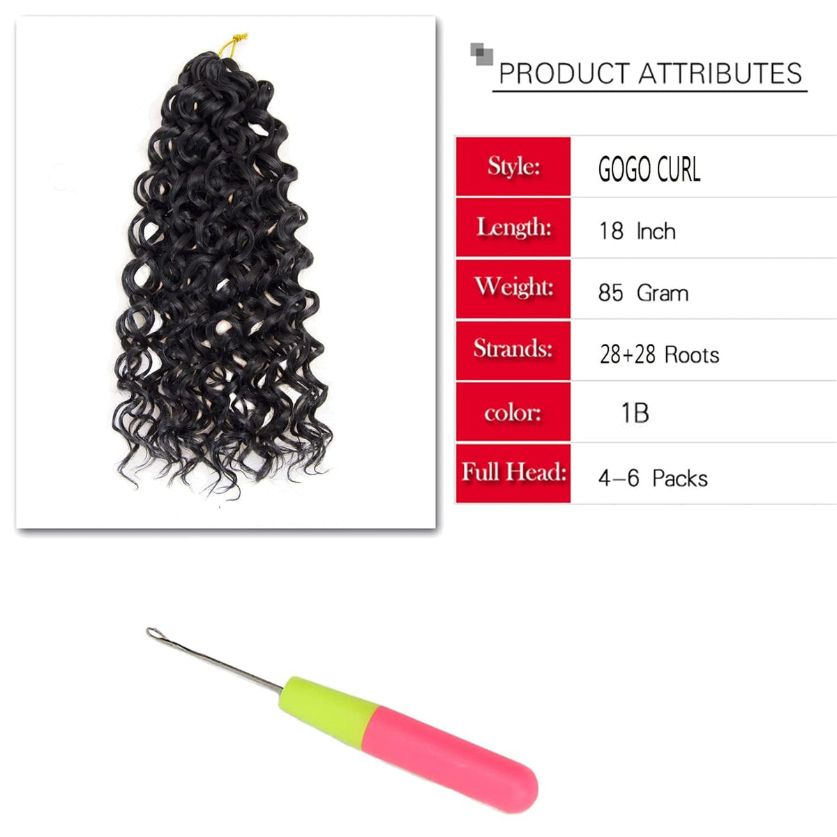 YXCHERISHAIR Bohemian crochet braids in natural black for everyday wear.