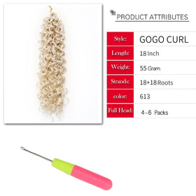 YXCHERISHAIR deep wave crochet extensions image, natural glow and tangle-free wear.