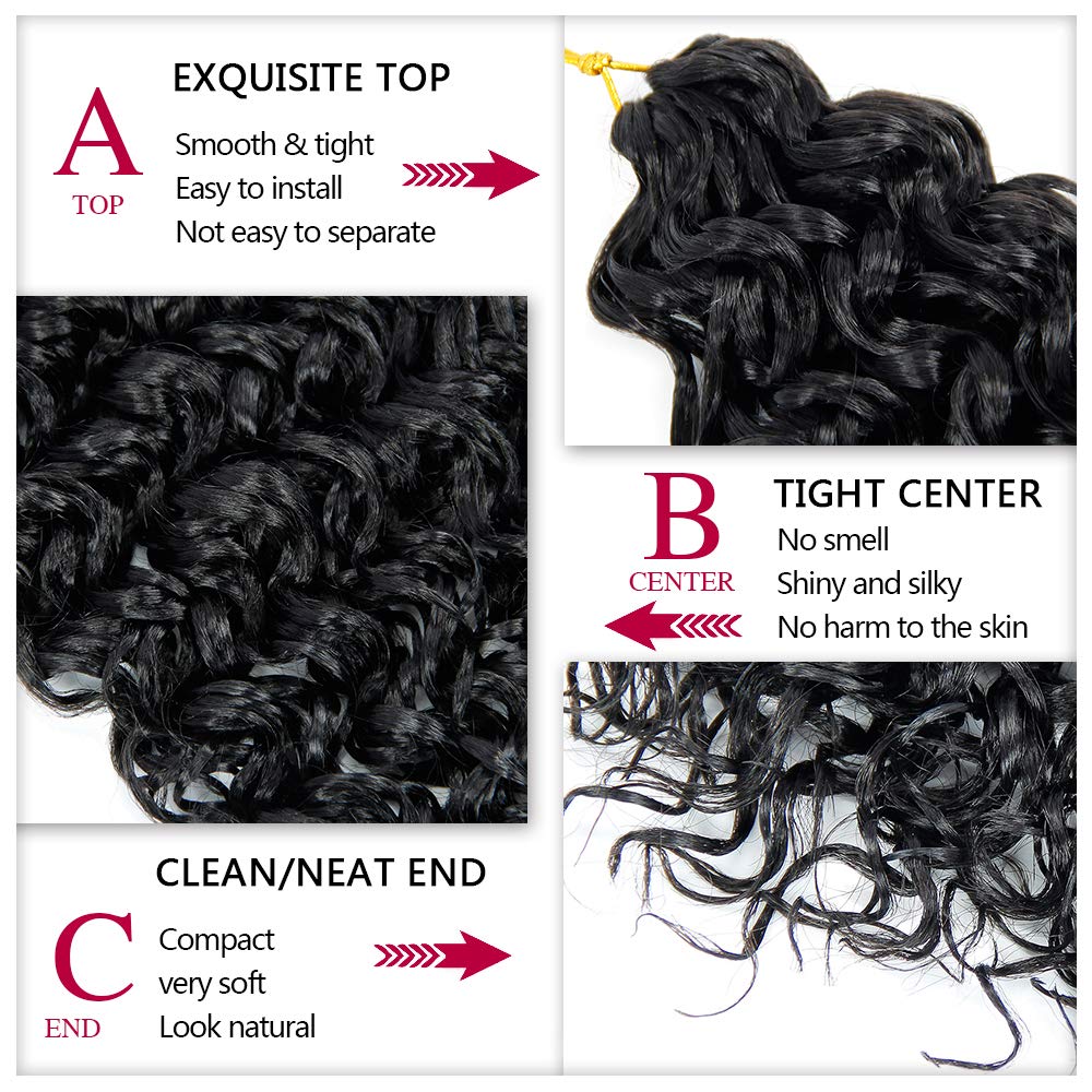 YXCHERISHAIR 7-pack crochet hair extensions for easy full-head installs.