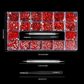 Yzzseven 2500 flat rhinestones in glass crystals for sparkling crafts.
