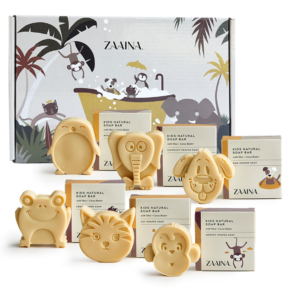 ZAAINA Kids Soap Elephant Shape for gentle cleansing with natural oils