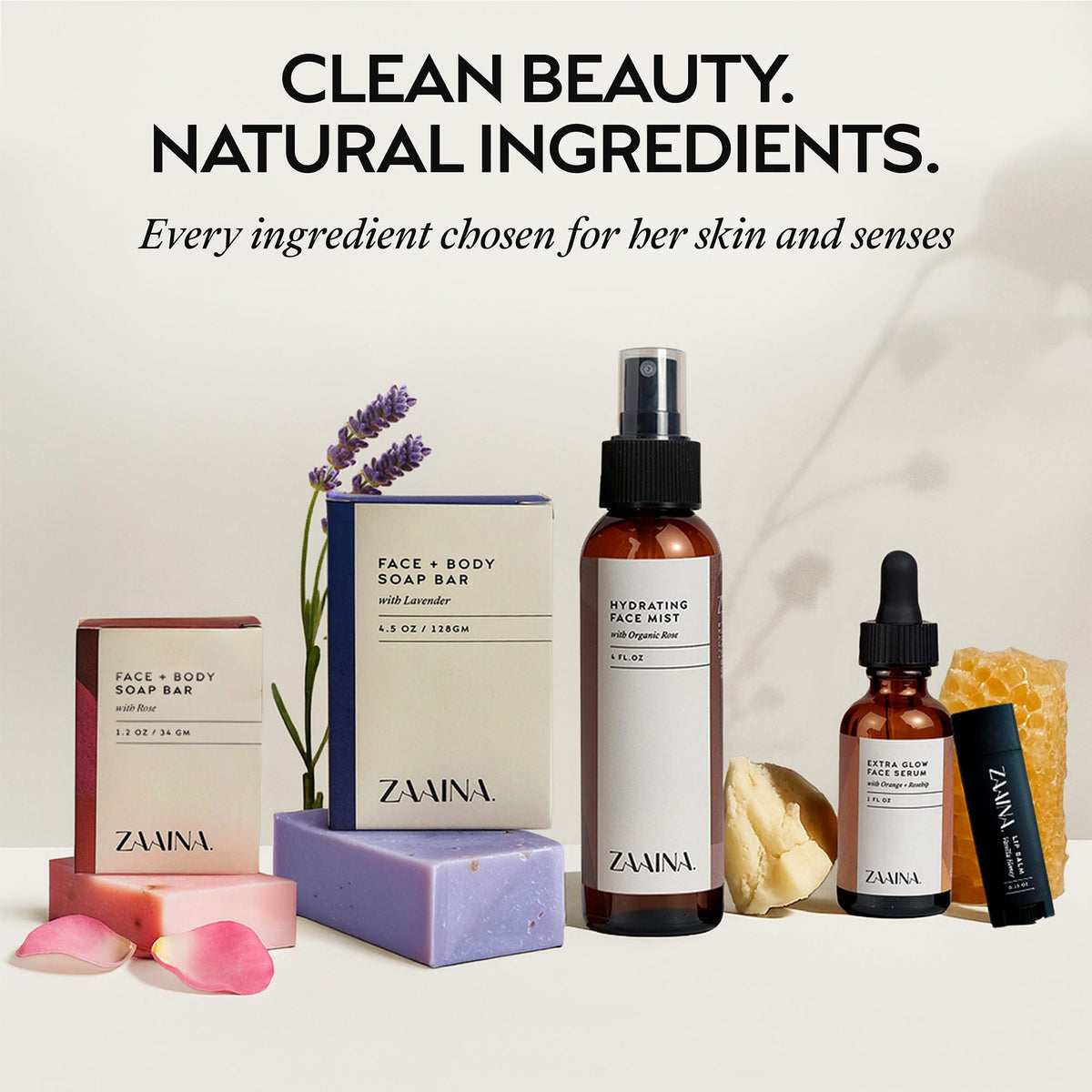 ZAAINA lip balm in the set for daily hydration