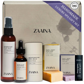 ZAAINA lemongrass lavender soap for a calming at-home bath ritual.