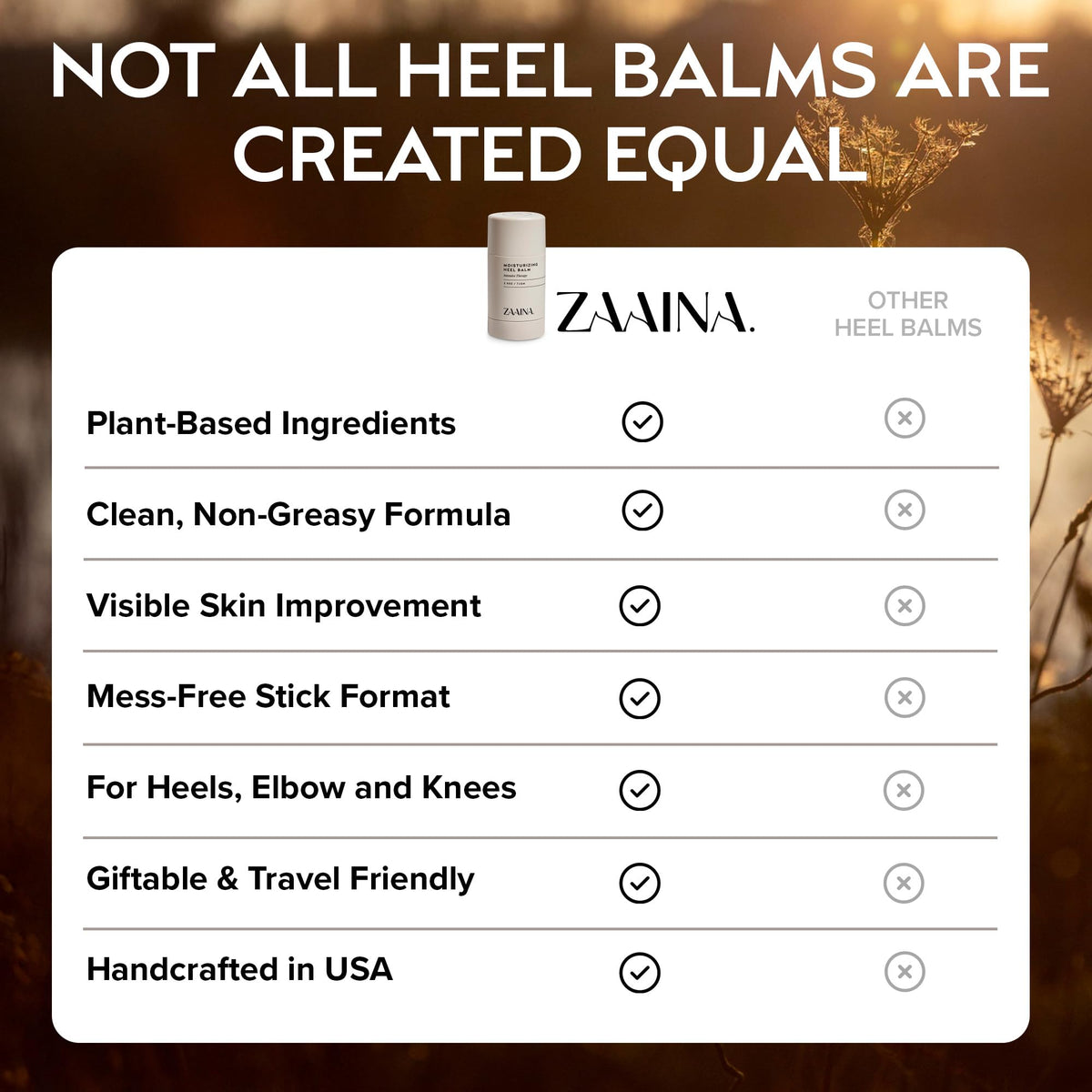 ZAAINA USA-made small-batch production label emphasizing quality.